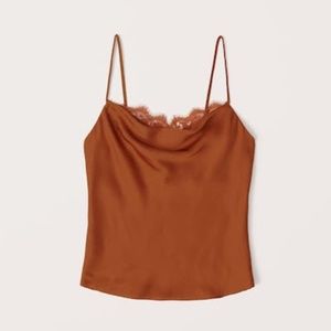 Abercrombie Lace Cowl Neck Cami
